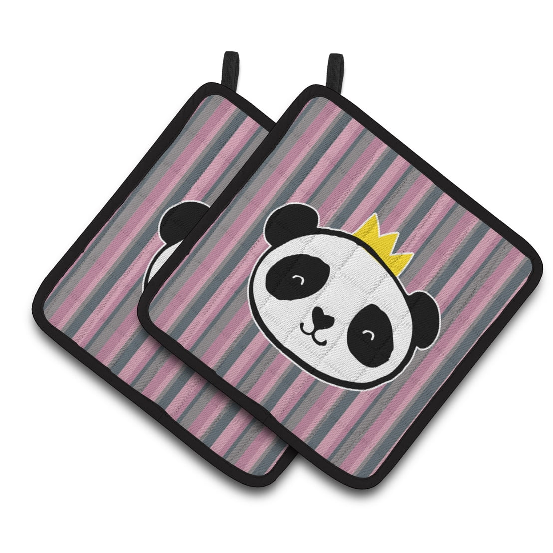 Panda Bear Queen Pair of Pot Holders