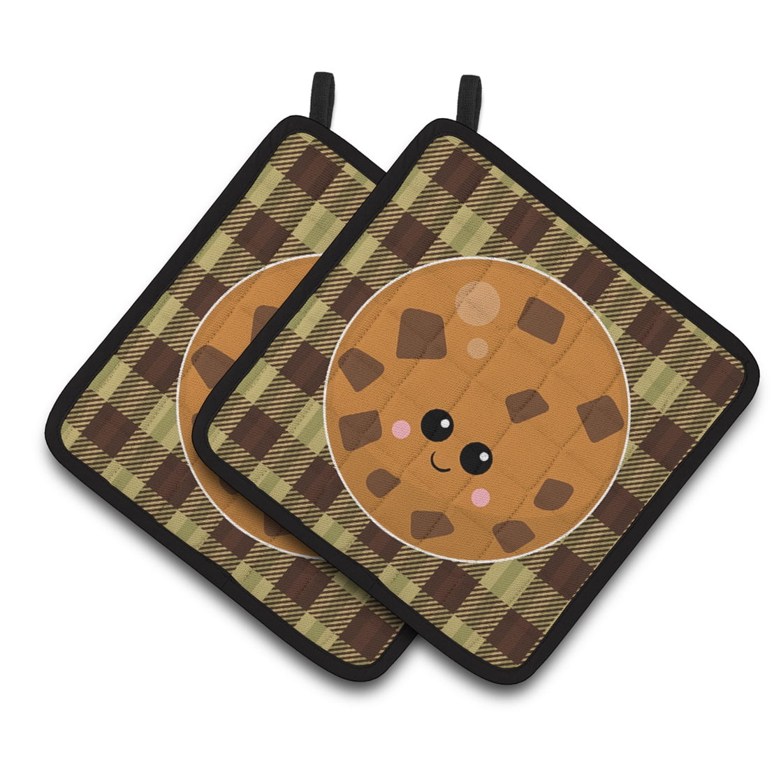 Cookie Face Pair of Pot Holders