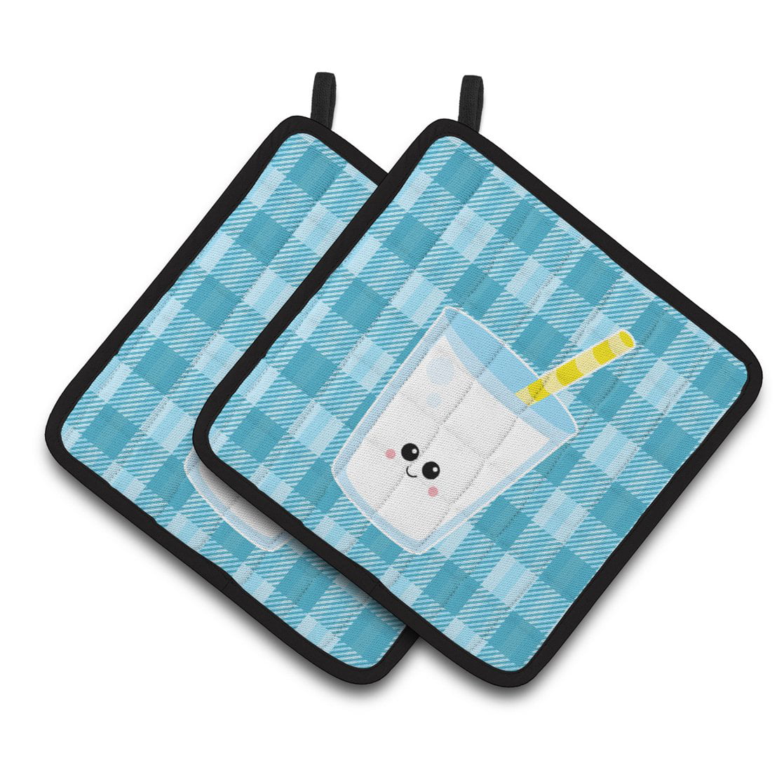 Milk Face Pair of Pot Holders