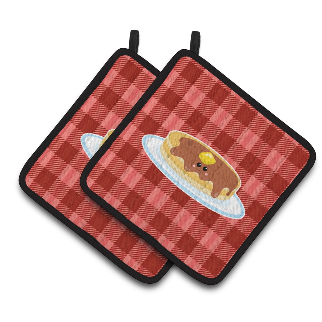Pancake Face Pair of Pot Holders