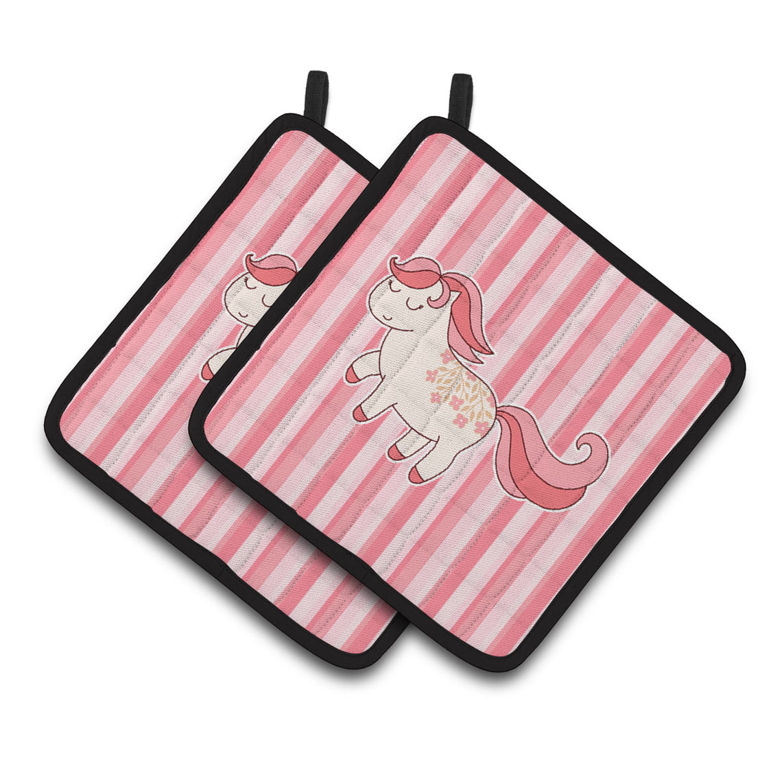 Little Pink Pony Pair of Pot Holders