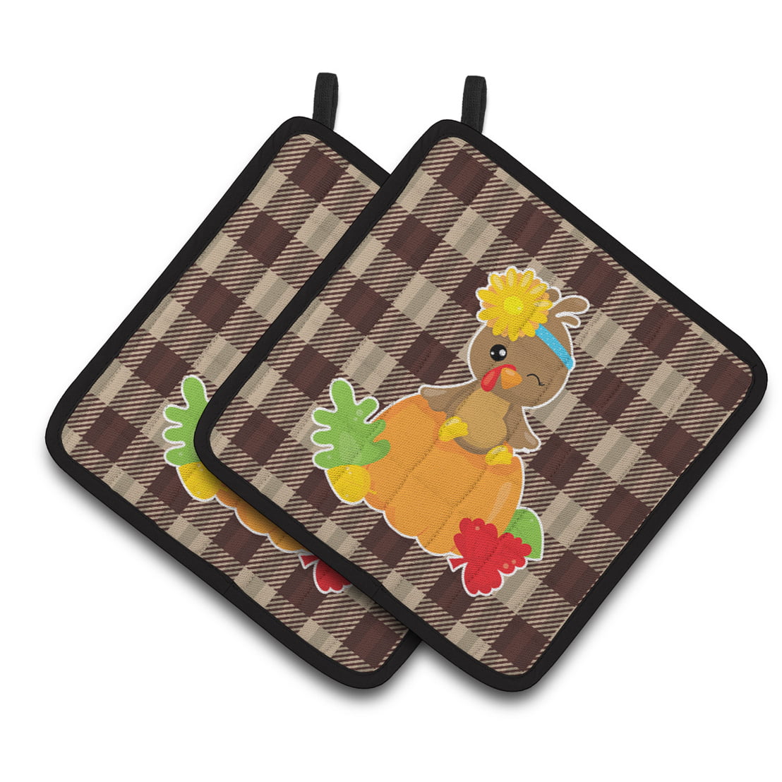 Thanksgiving Baby Turkey Pair of Pot Holders