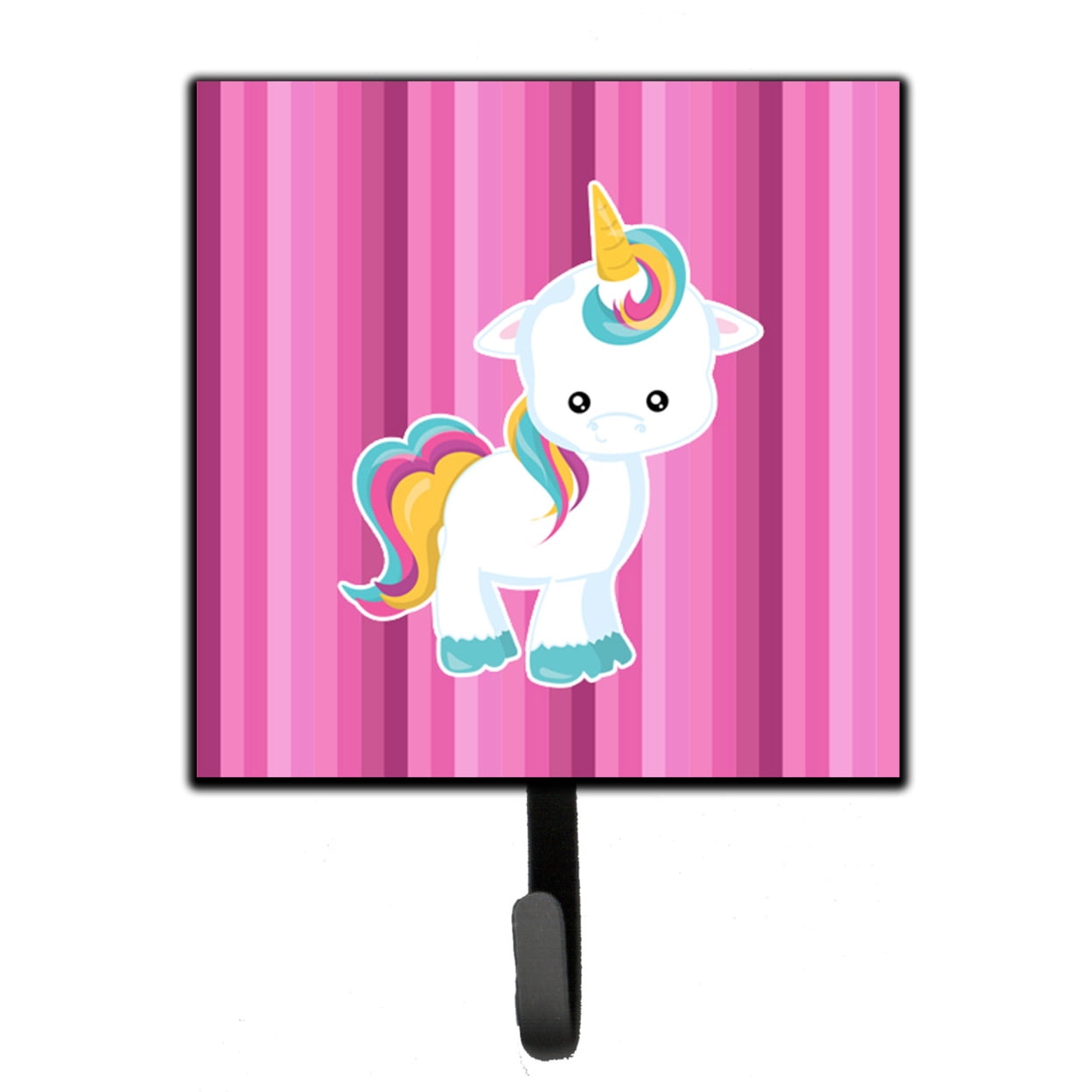 Pink Stripes Unicorn Leash or Key Holder