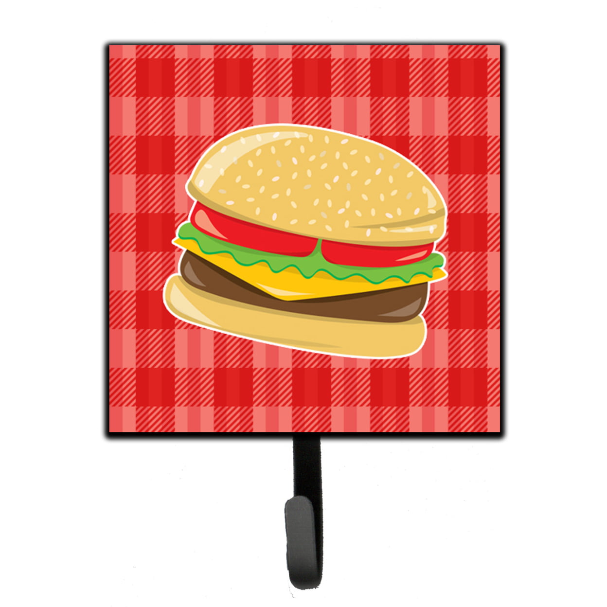 Hamburger Plaid Leash or Key Holder