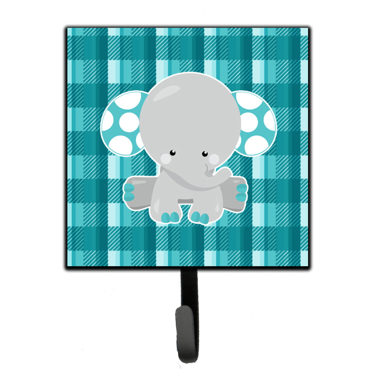 Plaid Elephant Leash or Key Holder