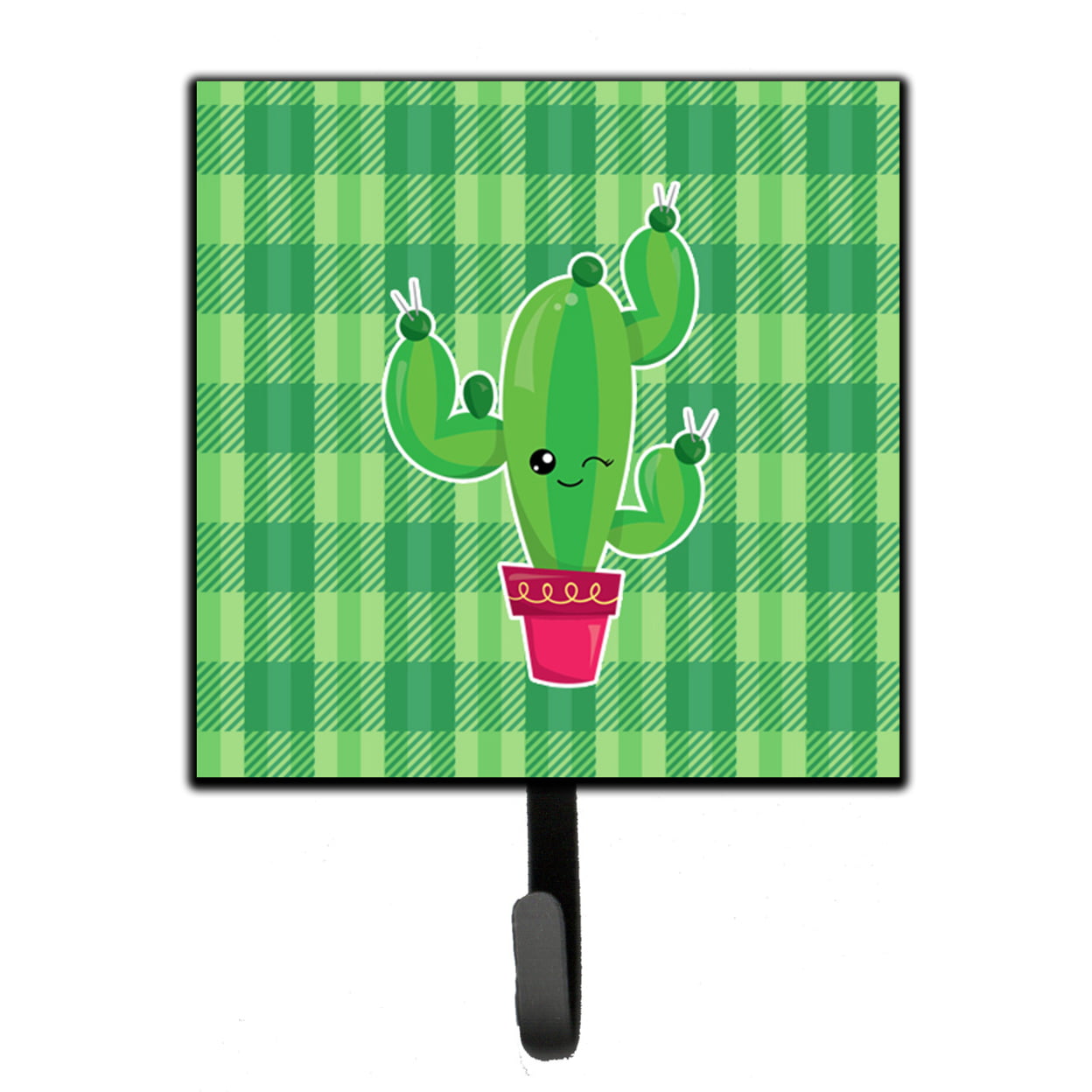 Cactus Plaid Leash or Key Holder