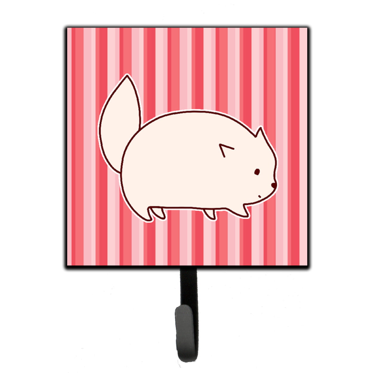 Cat Pink Stripes Leash or Key Holder