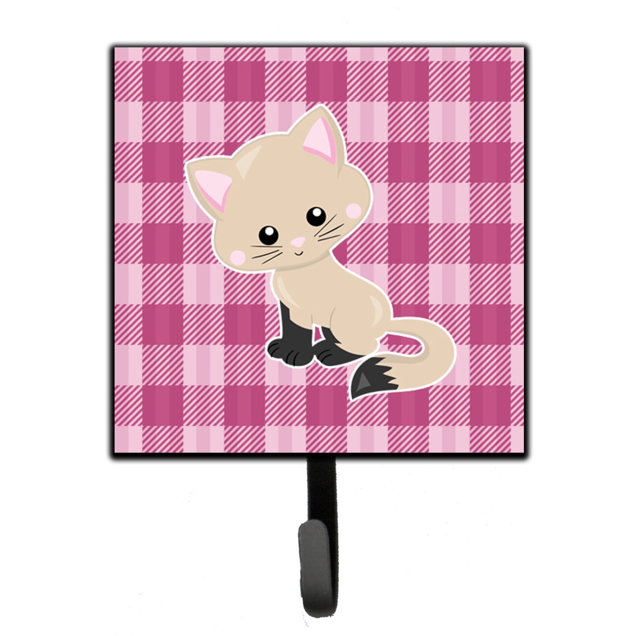 Kitten Cat on Pink Leash or Key Holder