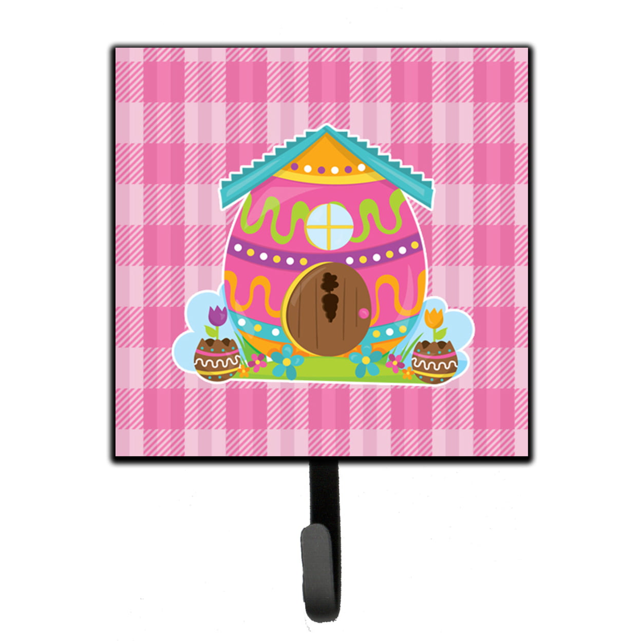 Easter Rabbits House Leash or Key Holder