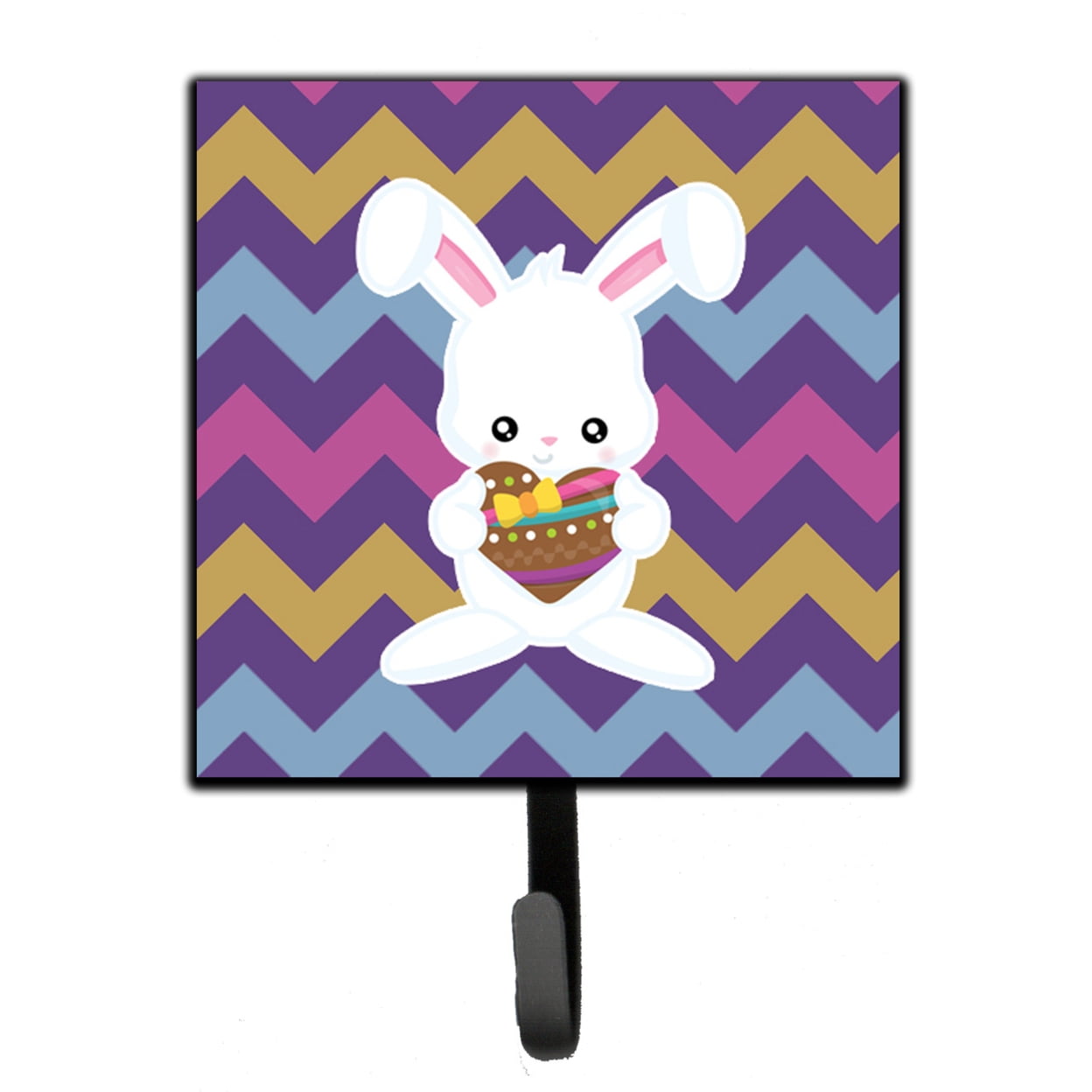 Easter Rabbit With Chocolate Heart Leash or Key Holder