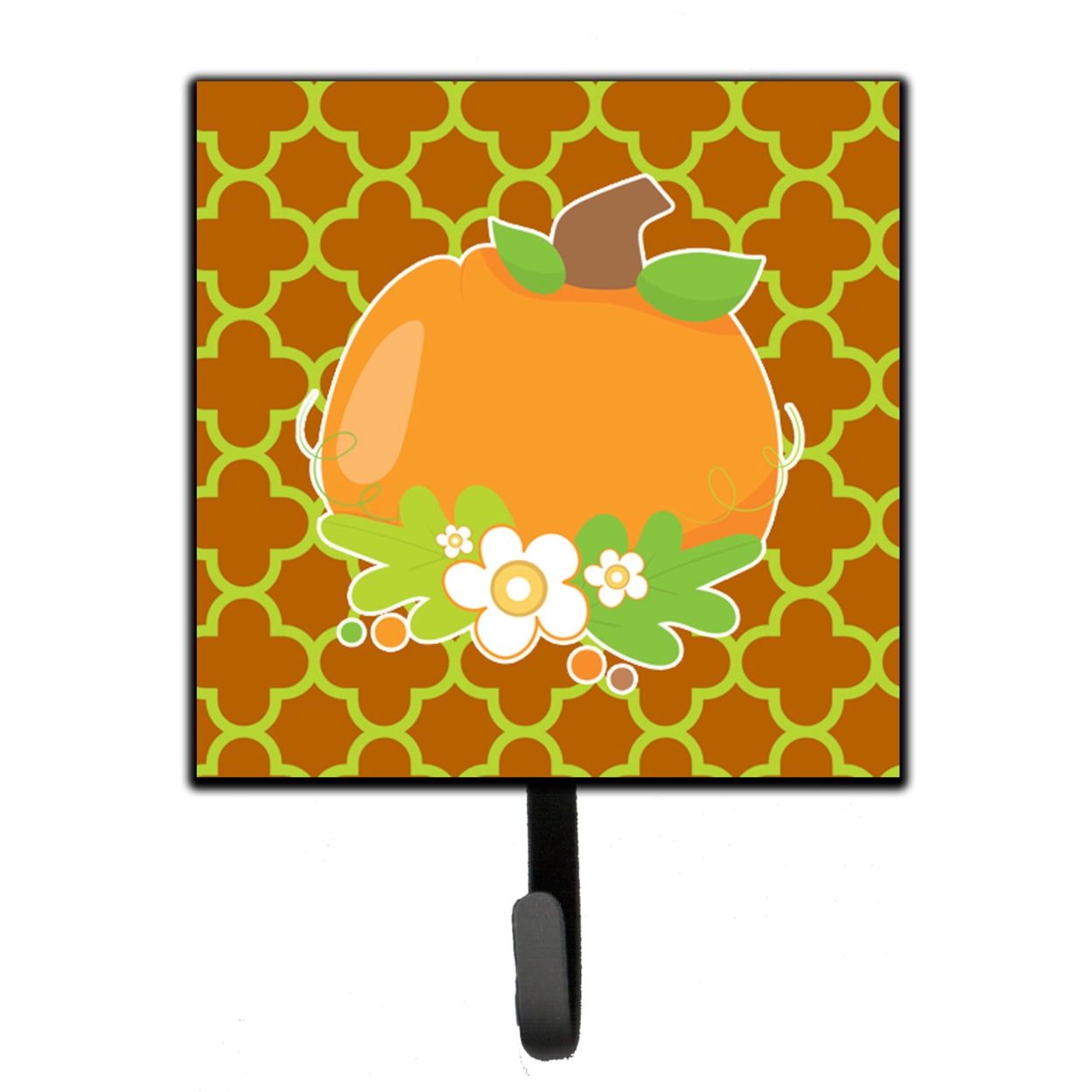 Picture of Carolines Treasures BB6919SH4 Fall Pumpkin Orange Quatrfoil Leash or Key Holder