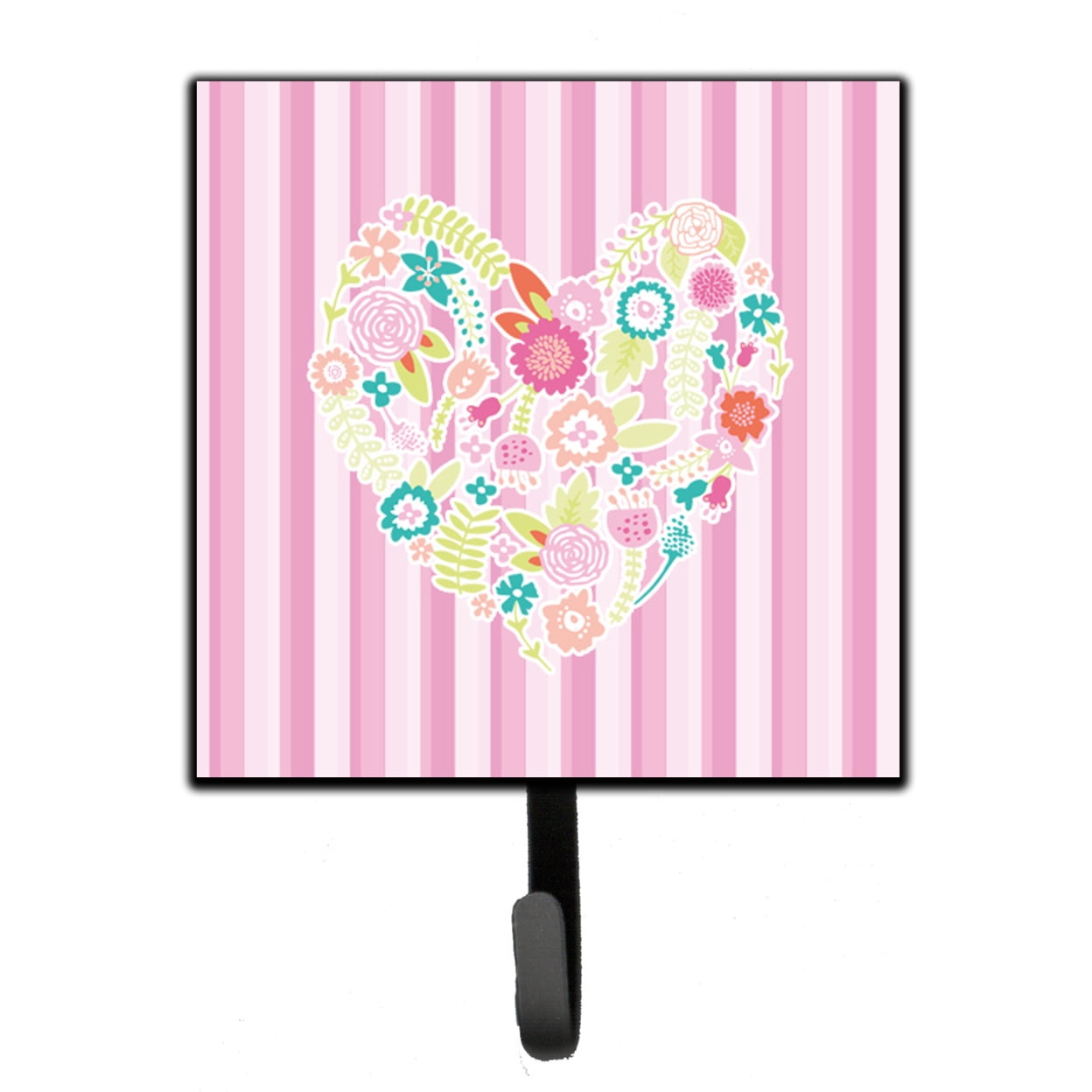 Flowered Heart Leash or Key Holder