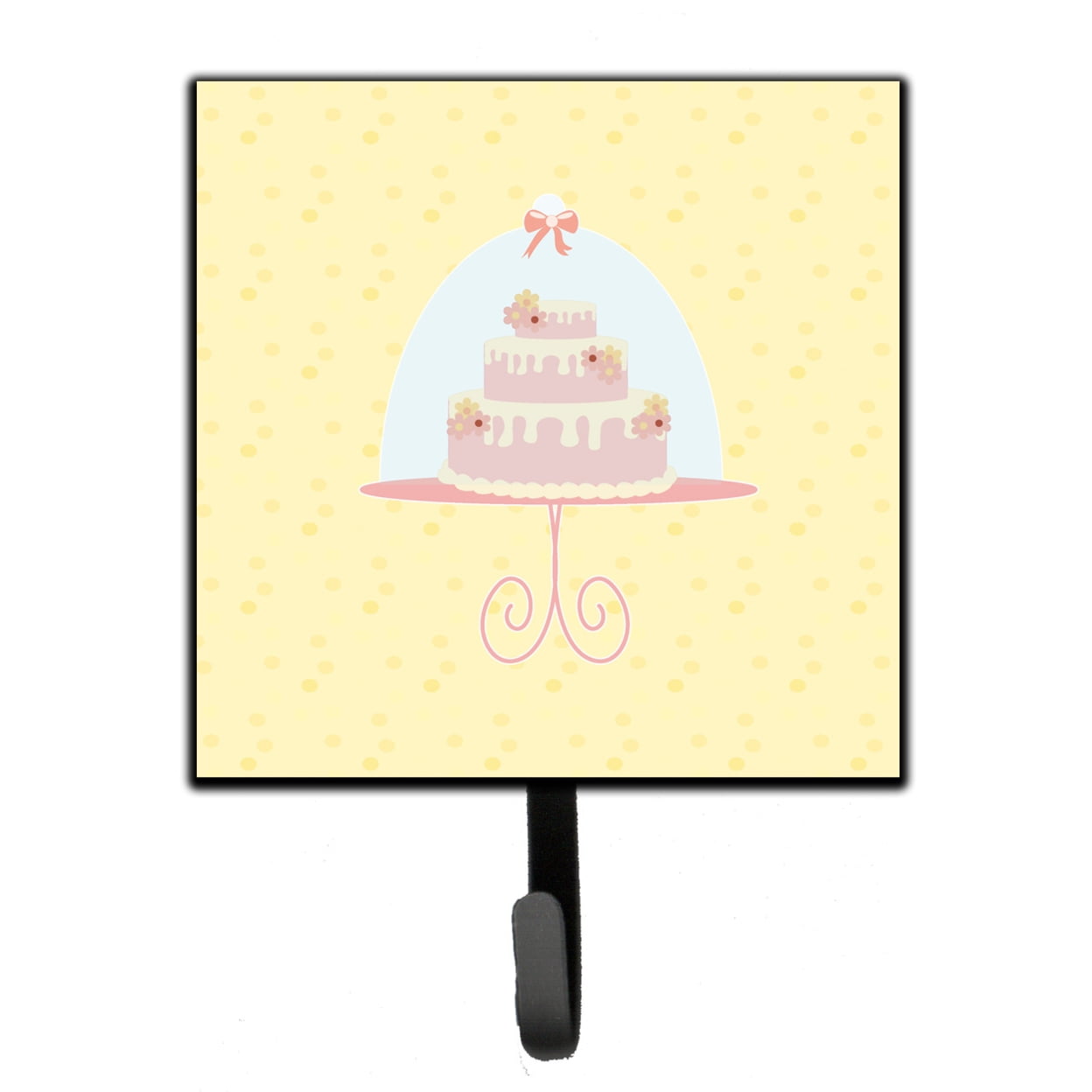 3 Tier Cake on Yellow Leash or Key Holder