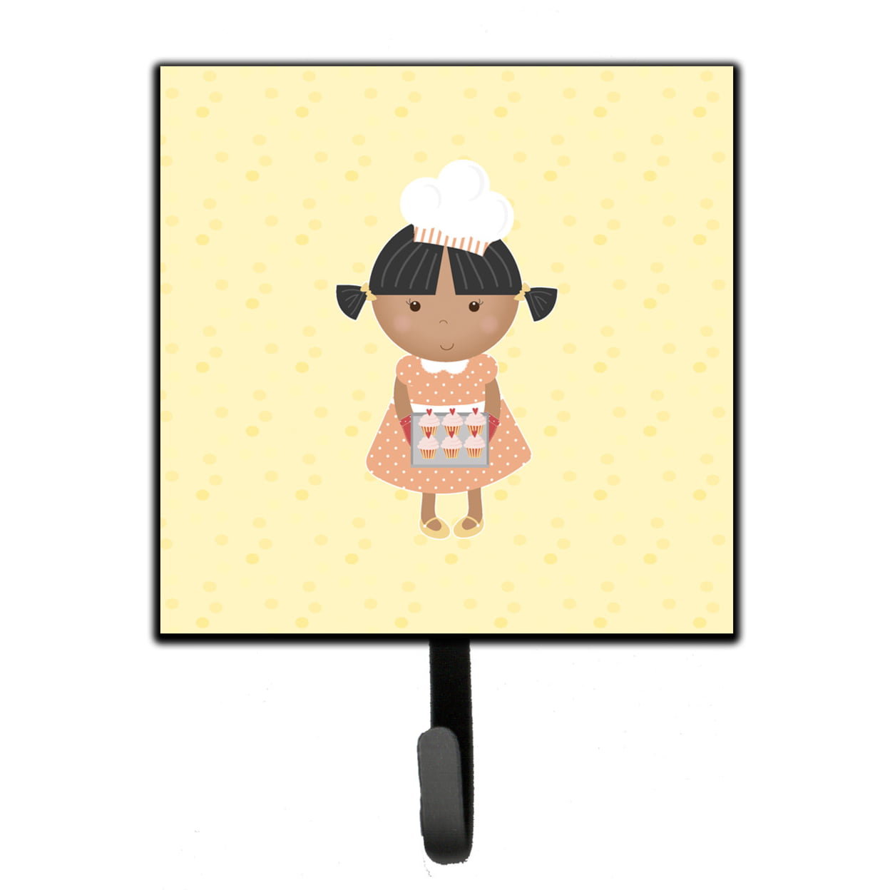 African American Baker on Yellow Leash or Key Holder