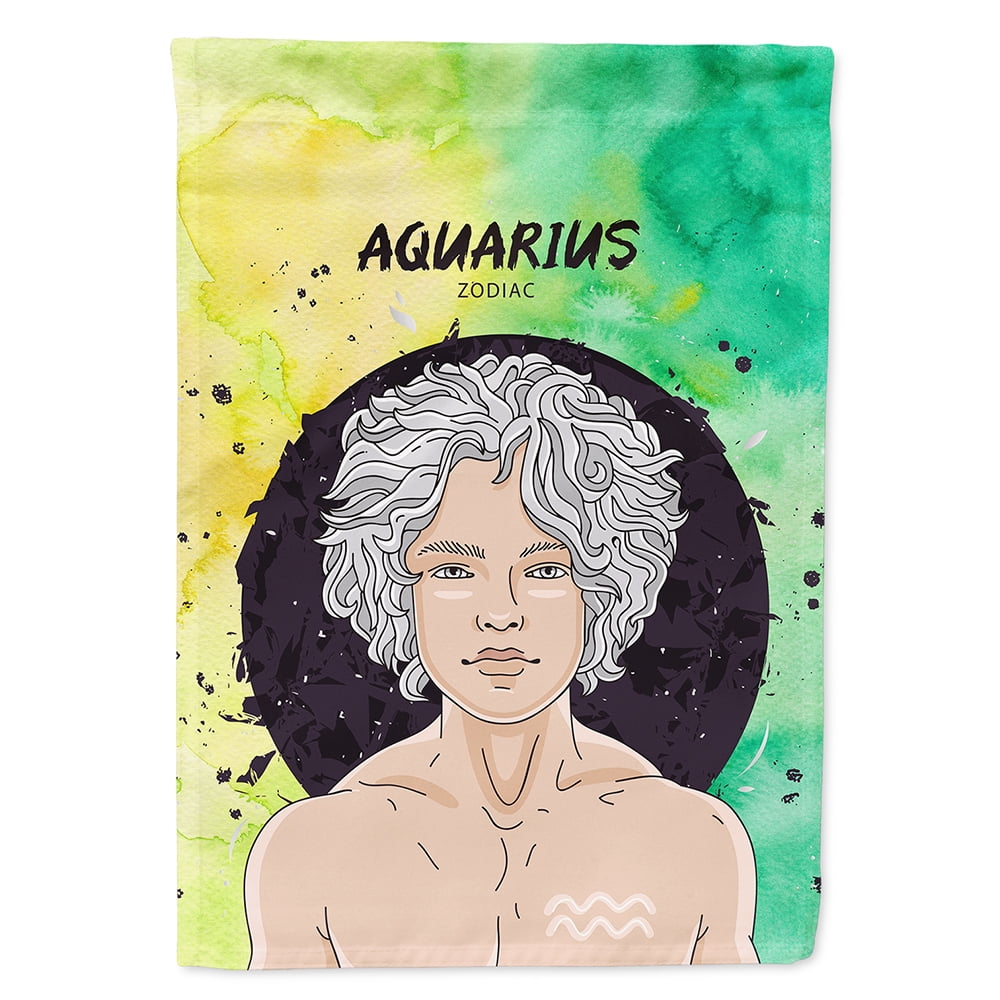 BB7315CHF Aquarius Zodiac Sign Flag Canvas House Size