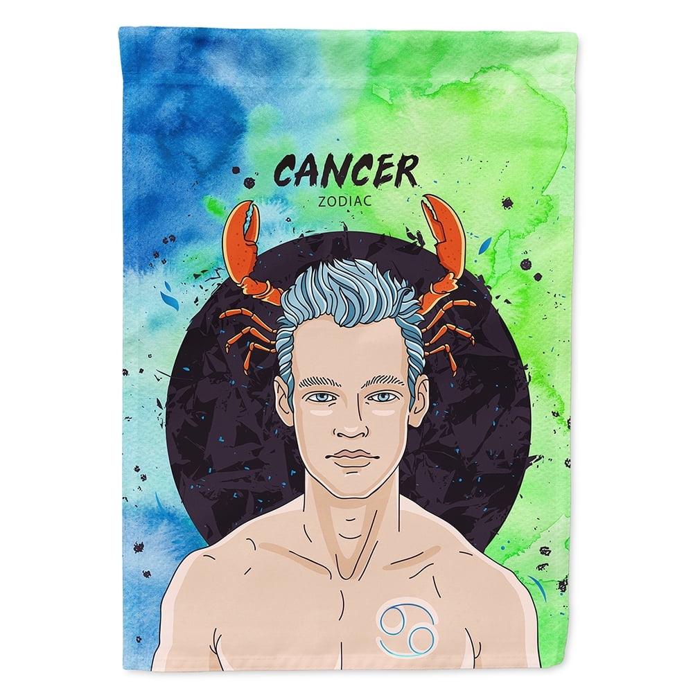 Cancer Zodiac Sign Flag Canvas House Size