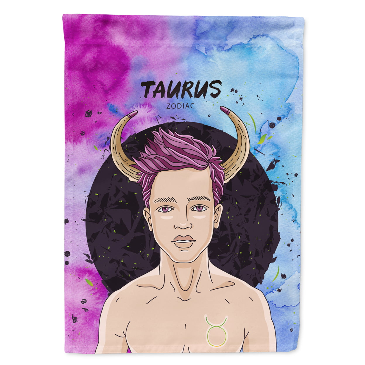 Taurus Zodiac Sign Garden Size Flag