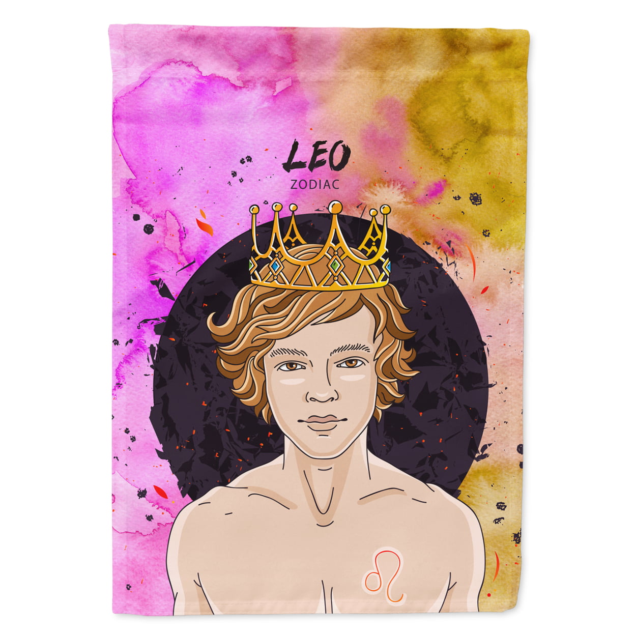 Leo Zodiac Sign Garden Size Flag