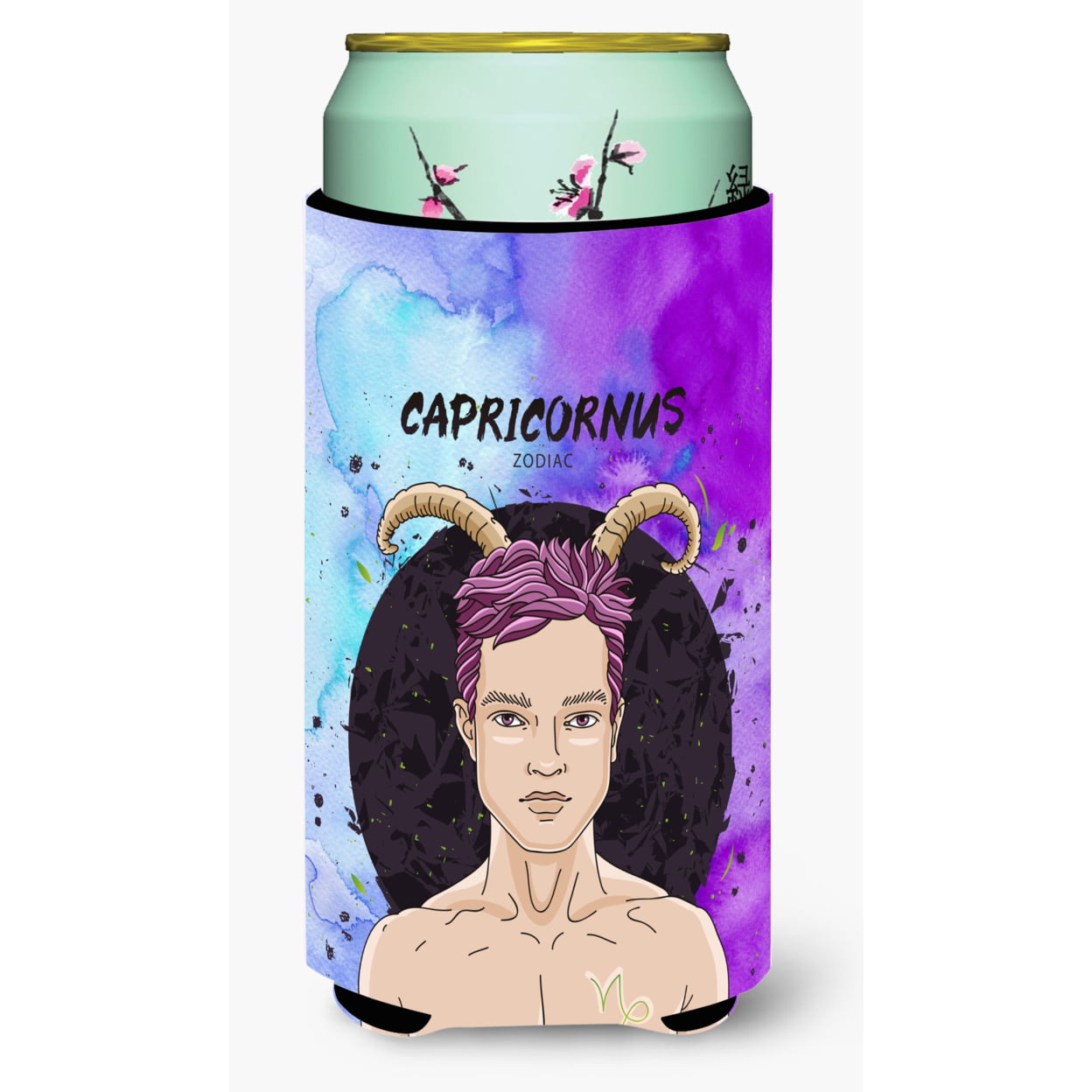BB7326TBC Capricorn Zodiac Sign Tall Boy Beverage Insulator Hugger
