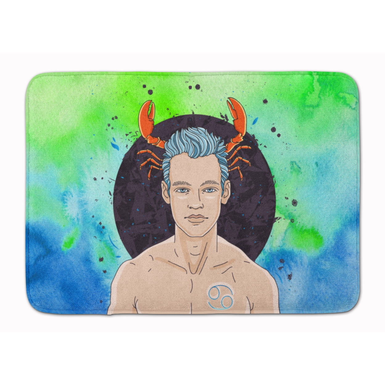 Picture of Carolines Treasures BB7320RUG Cancer Zodiac Sign Machine Washable Memory Foam Mat