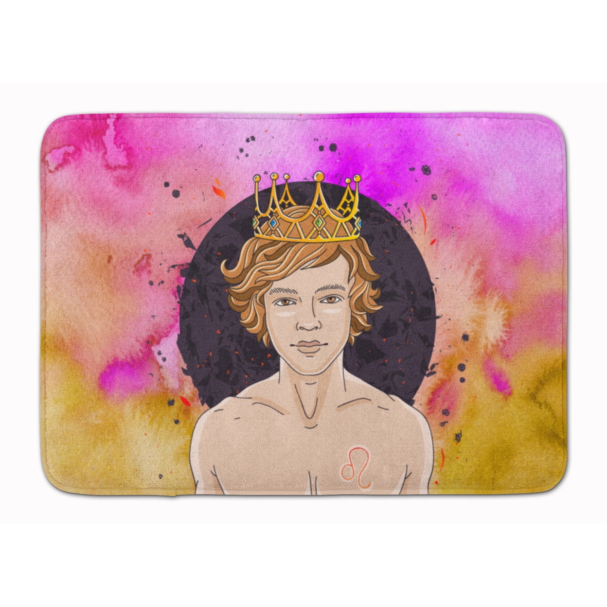 BB7321RUG Leo Zodiac Sign Machine Washable Memory Foam Mat