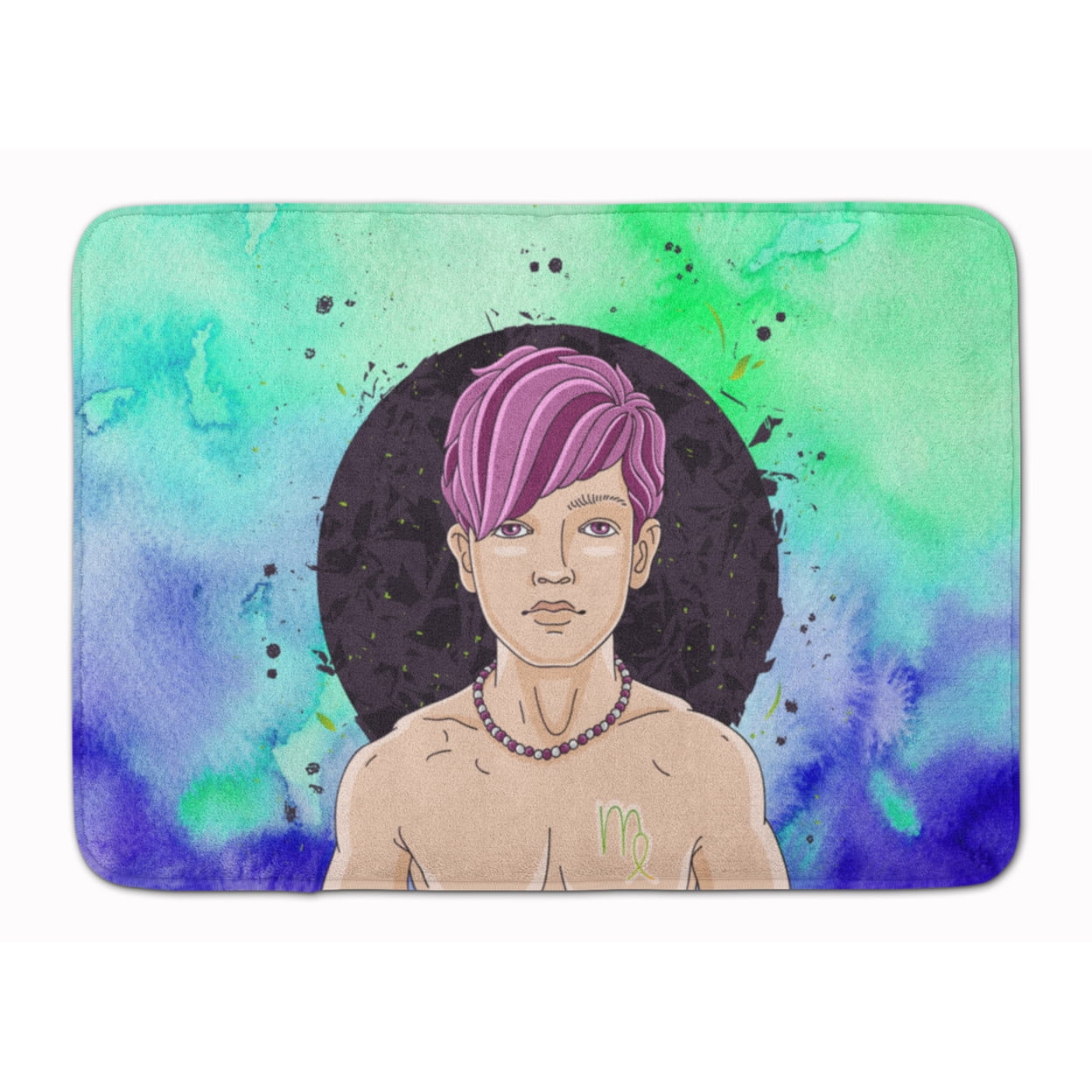 BB7322RUG Virgo Zodiac Sign Machine Washable Memory Foam Mat