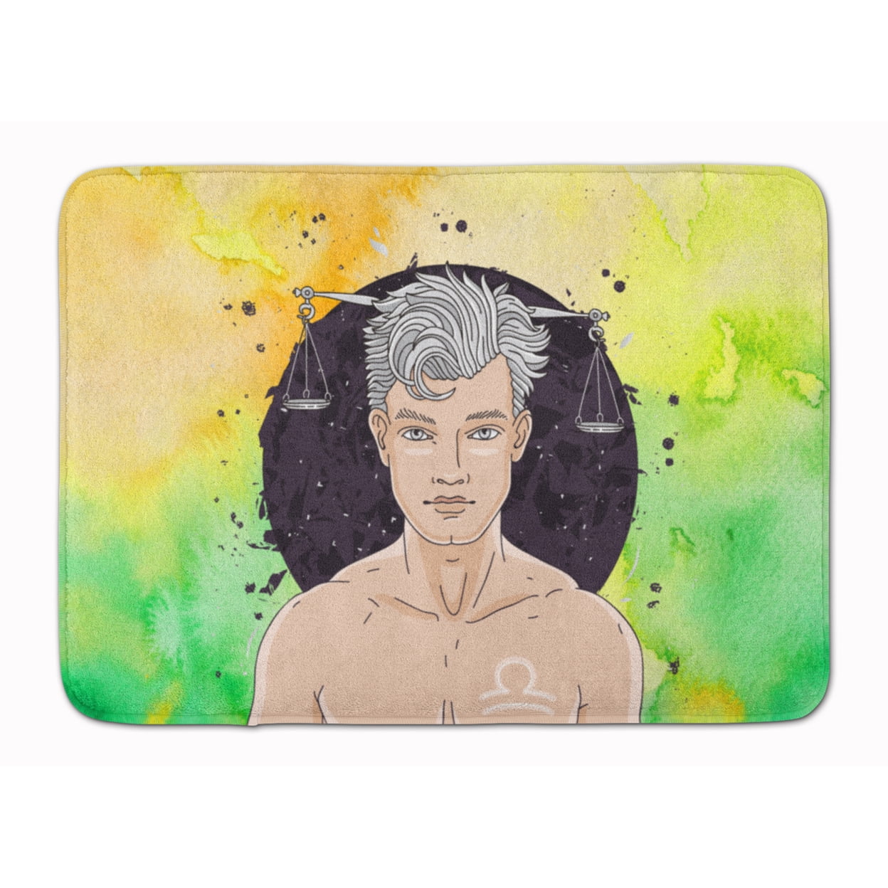 BB7323RUG Libra Zodiac Sign Machine Washable Memory Foam Mat