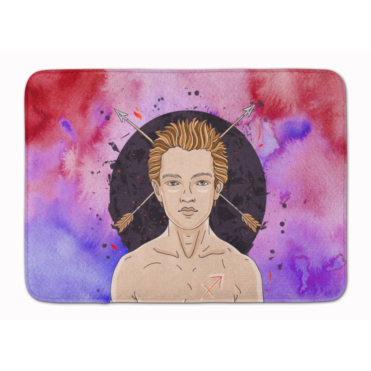 BB7325RUG Sagittarius Zodiac Sign Machine Washable Memory Foam Mat