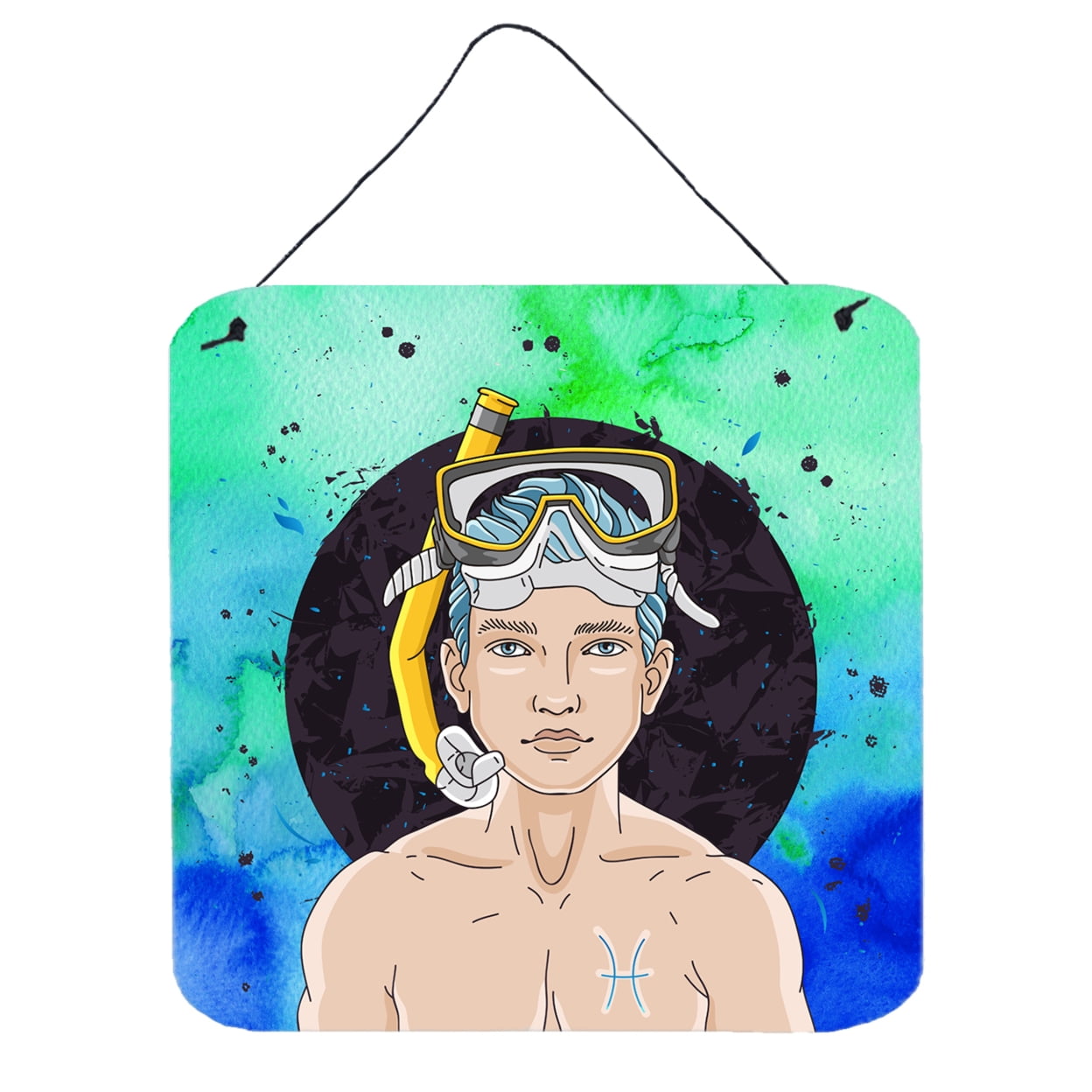Pisces Zodiac Sign Wall or Door Hanging Prints