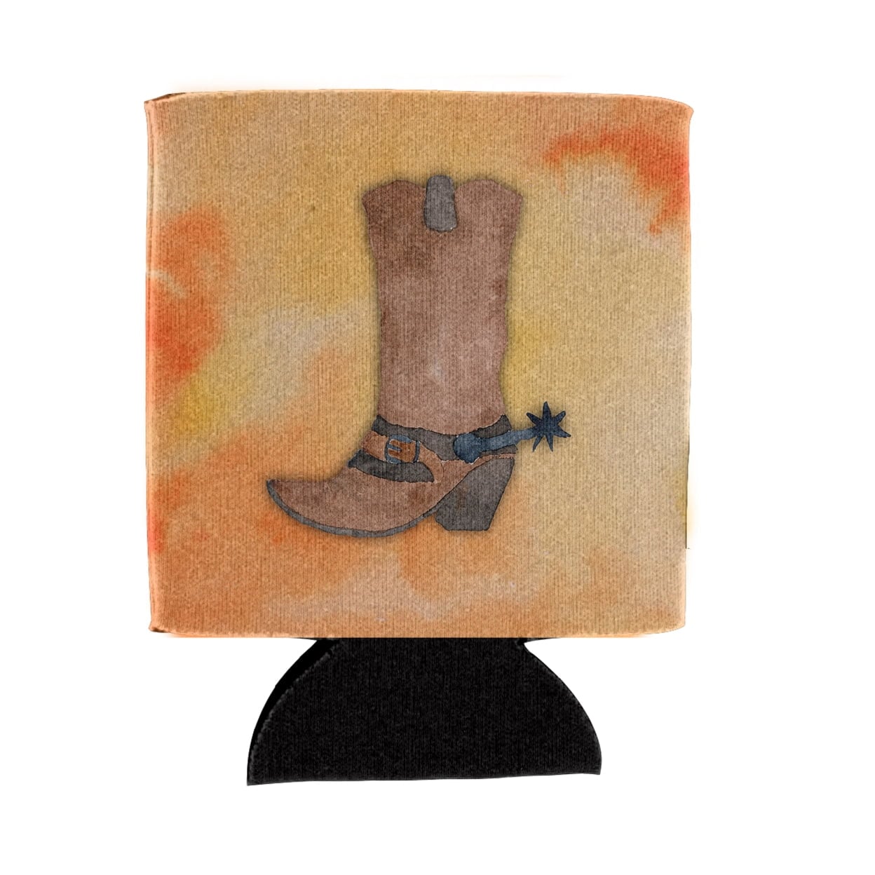 Cowboy Boot Watercolor Can or Bottle Hugger