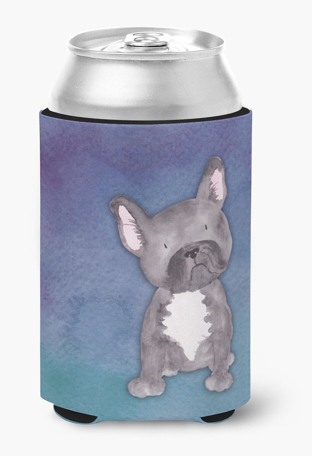 French Bulldog Watercolor Can or Bottle Hugger