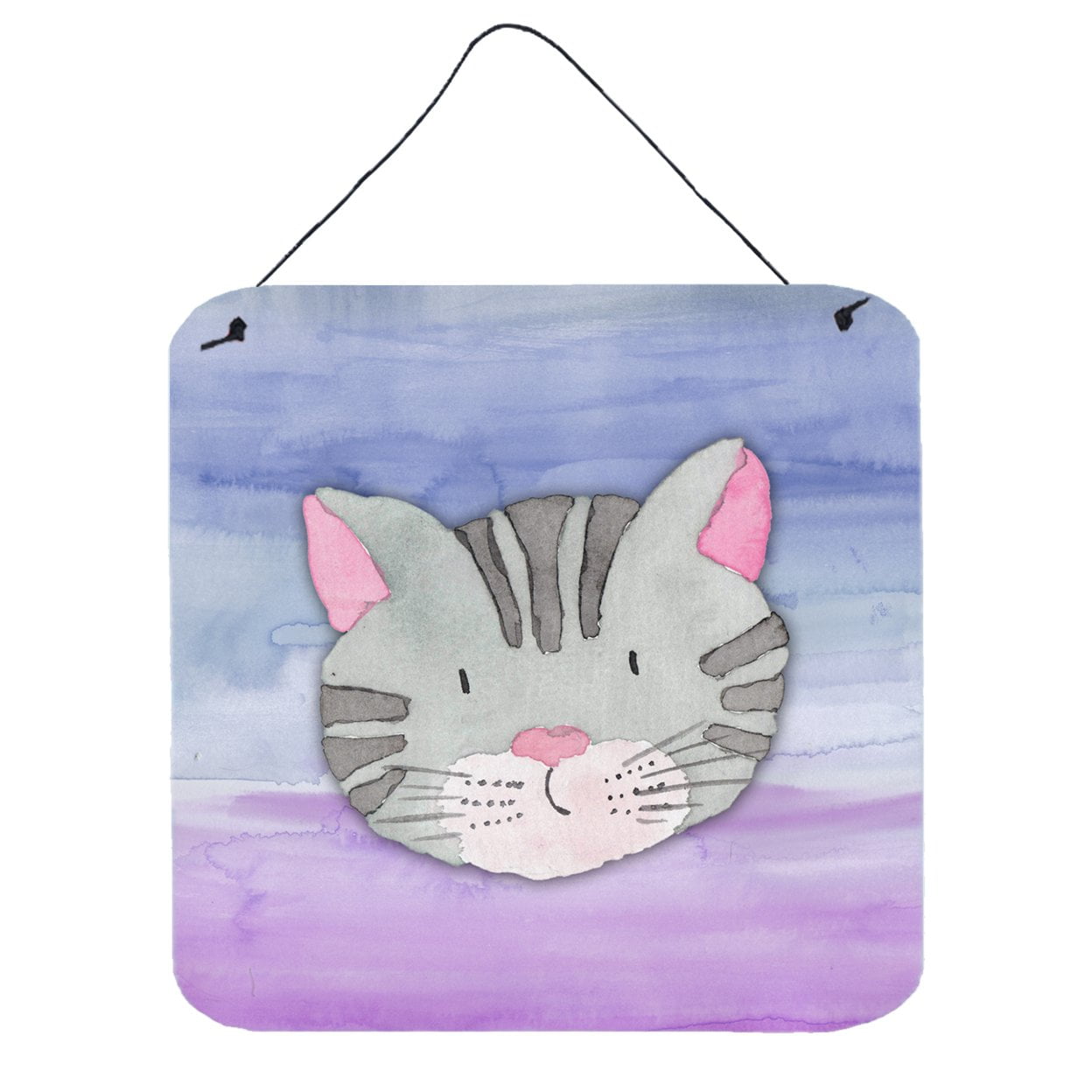 BB7355DS66 Cat Face Watercolor Wall or Door Hanging Prints