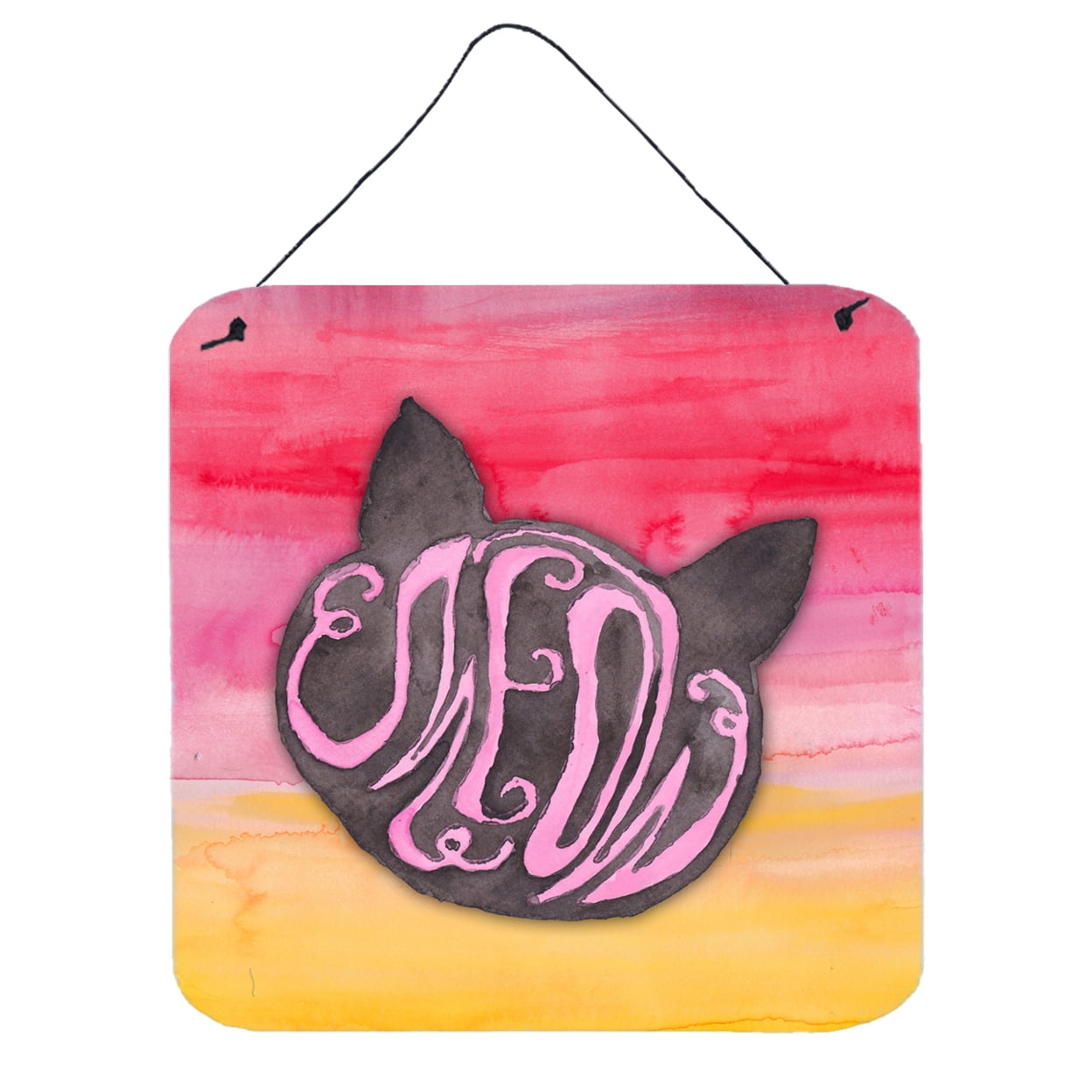 Cat Face Meow Watercolor Wall or Door Hanging Prints