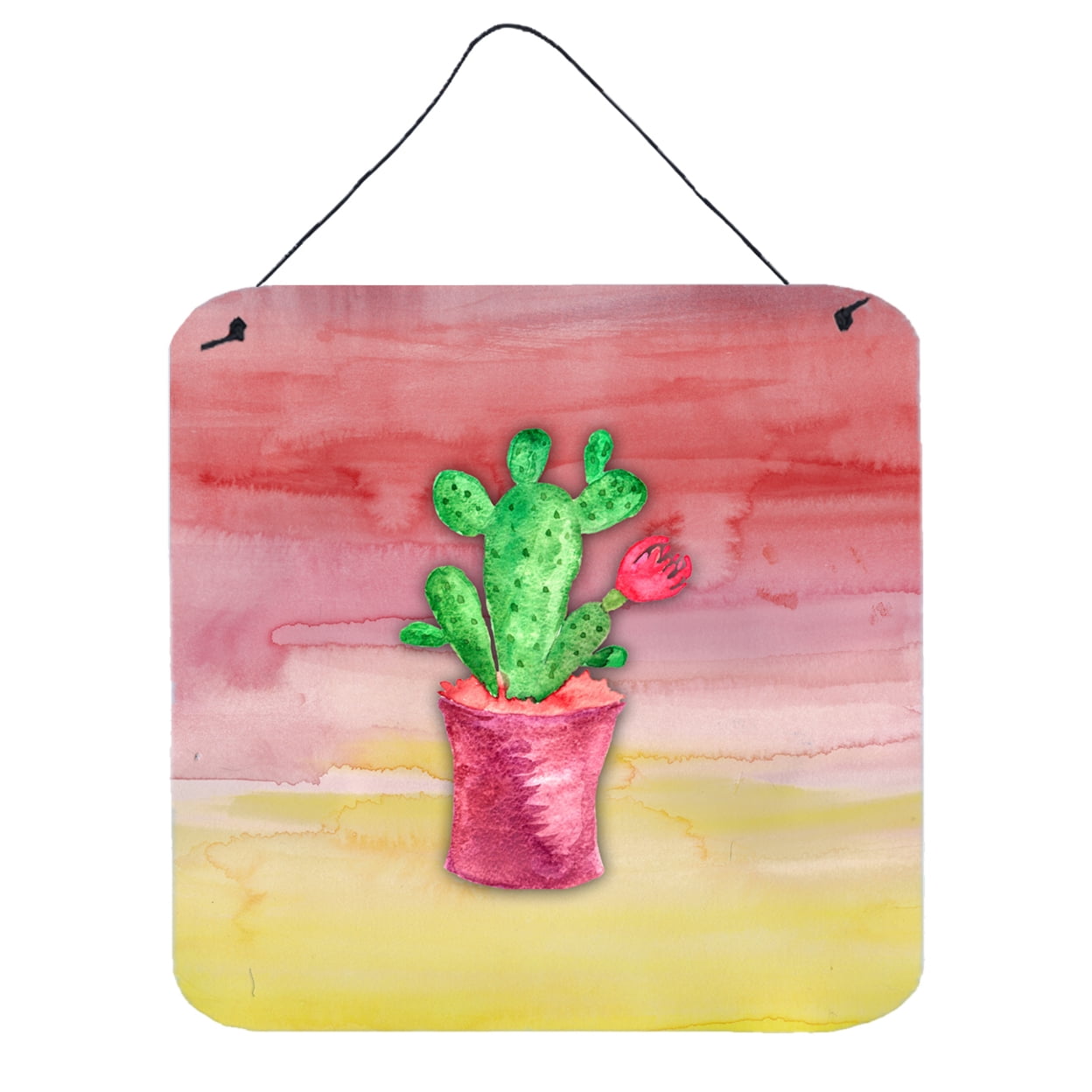 Flowering Cactus Watercolor Wall or Door Hanging Prints