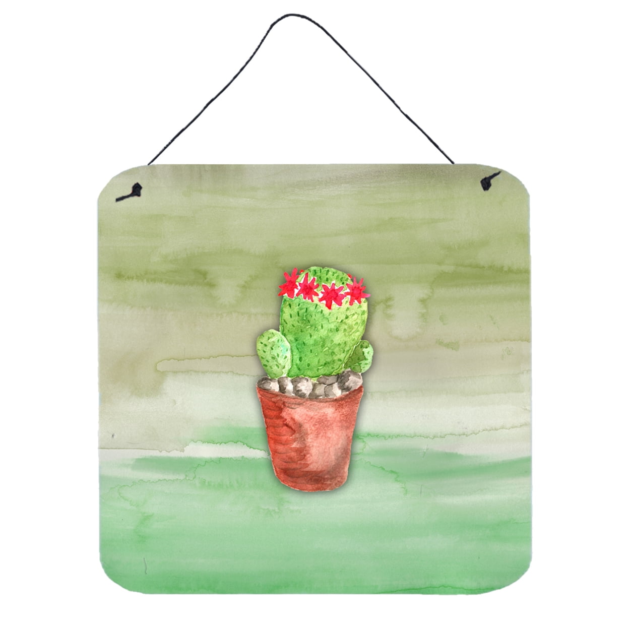 Cactus Green Watercolor Wall or Door Hanging Prints