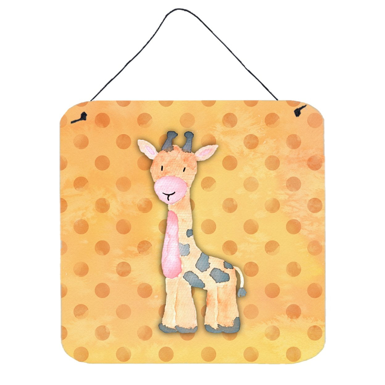 Polkadot Griaffe Watercolor Wall or Door Hanging Prints