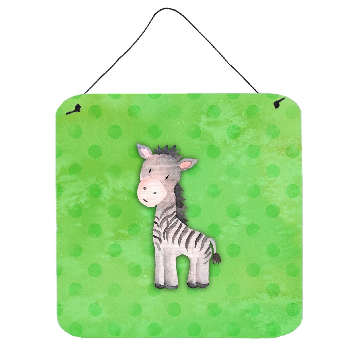 Polkadot Zebra Watercolor Wall or Door Hanging Prints