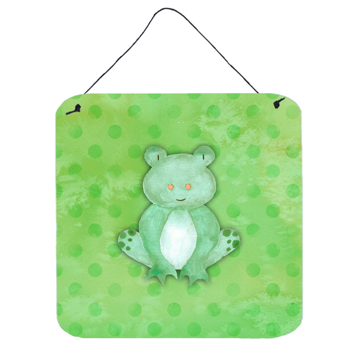 Polkadot Frog Watercolor Wall or Door Hanging Prints