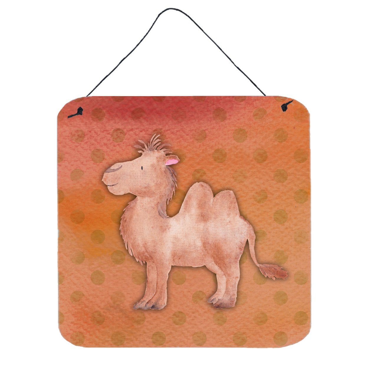Polkadot Camel Watercolor Wall or Door Hanging Prints