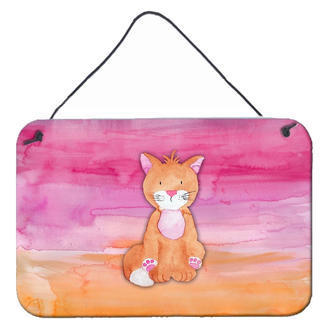 Orange Cat Watercolor Wall or Door Hanging Prints