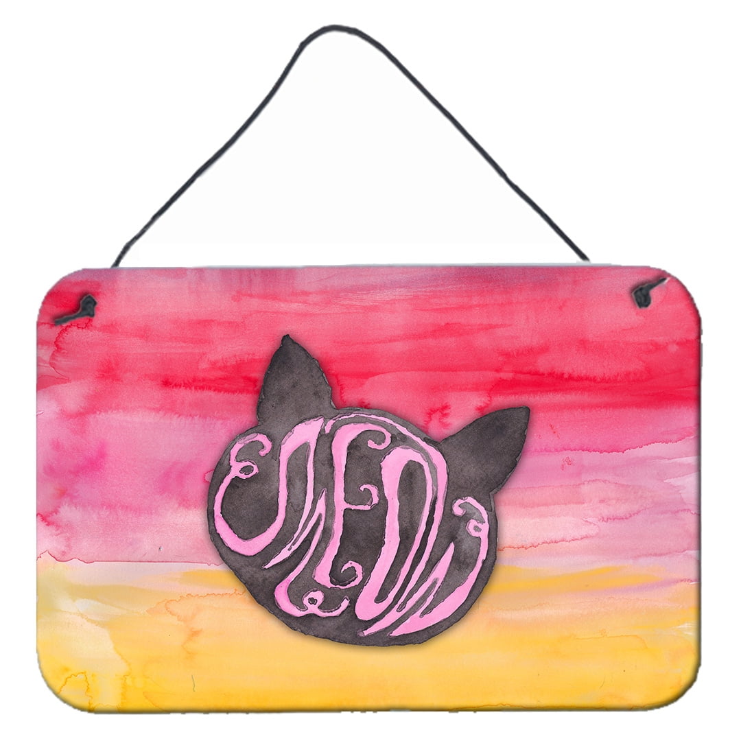 Cat Face Meow Watercolor Wall or Door Hanging Prints