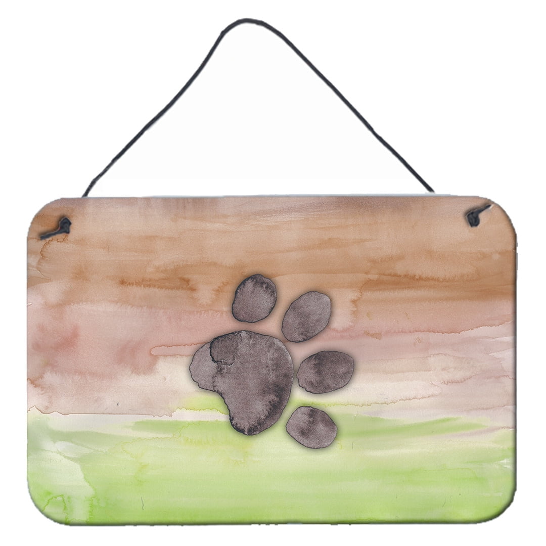 Dog Paw Watercolor Wall or Door Hanging Prints