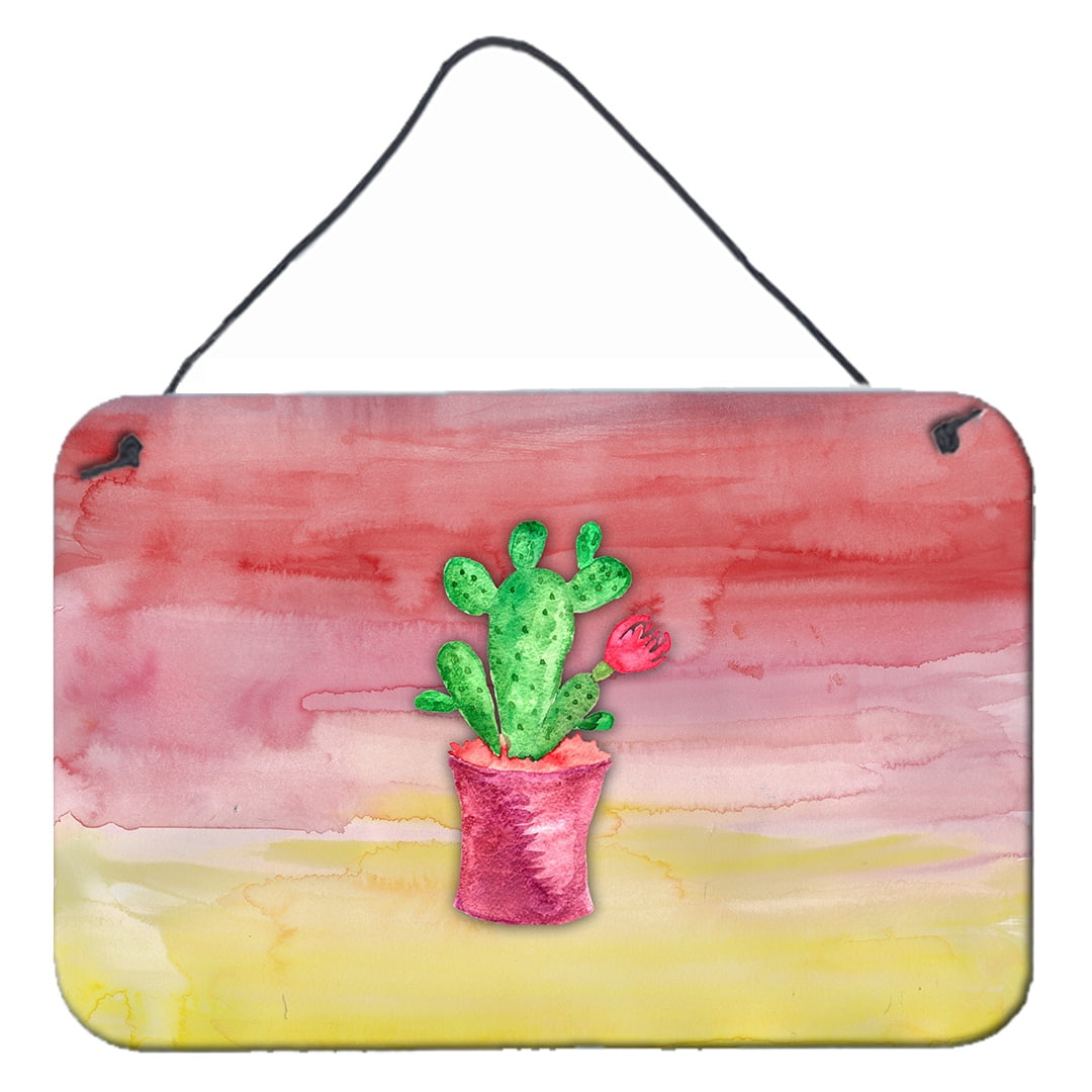 Flowering Cactus Watercolor Wall or Door Hanging Prints