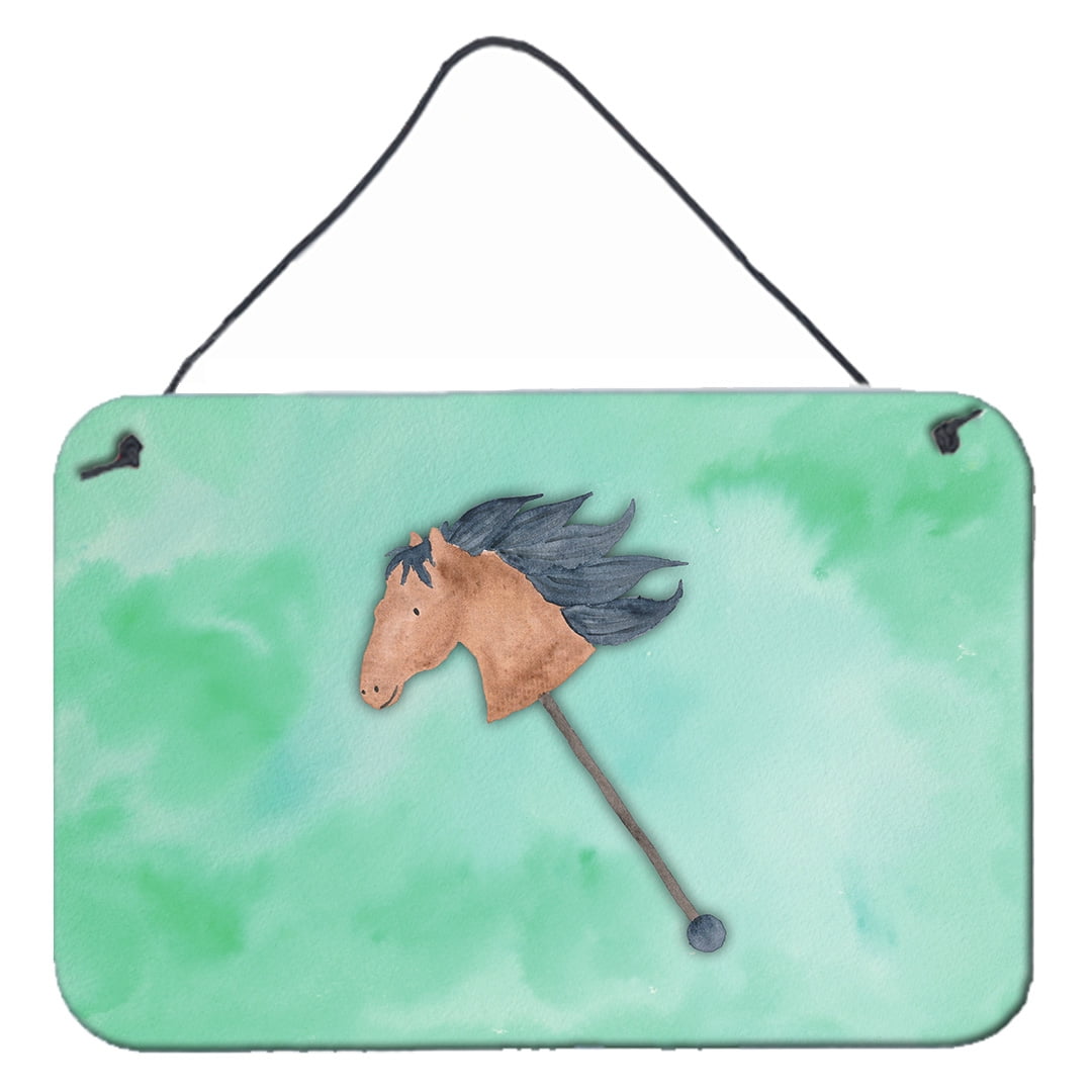BB7366DS812 Stick Horse Watercolor Wall or Door Hanging Prints