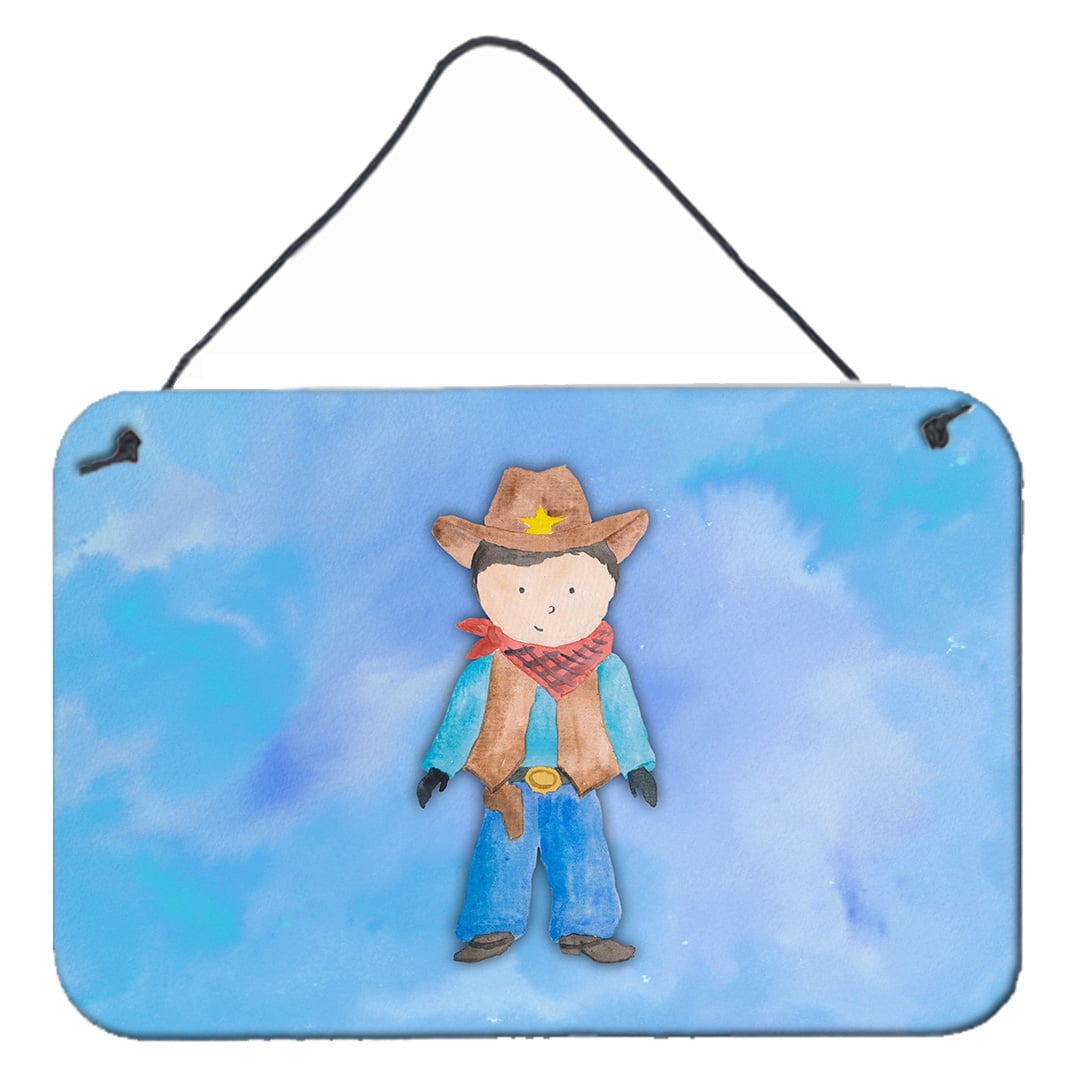 Cowboy Watercolor Wall or Door Hanging Prints