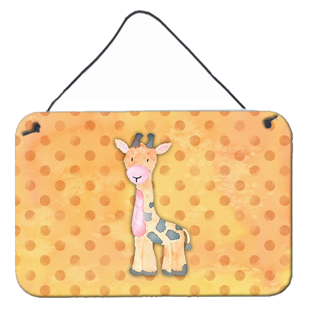 Polkadot Griaffe Watercolor Wall or Door Hanging Prints
