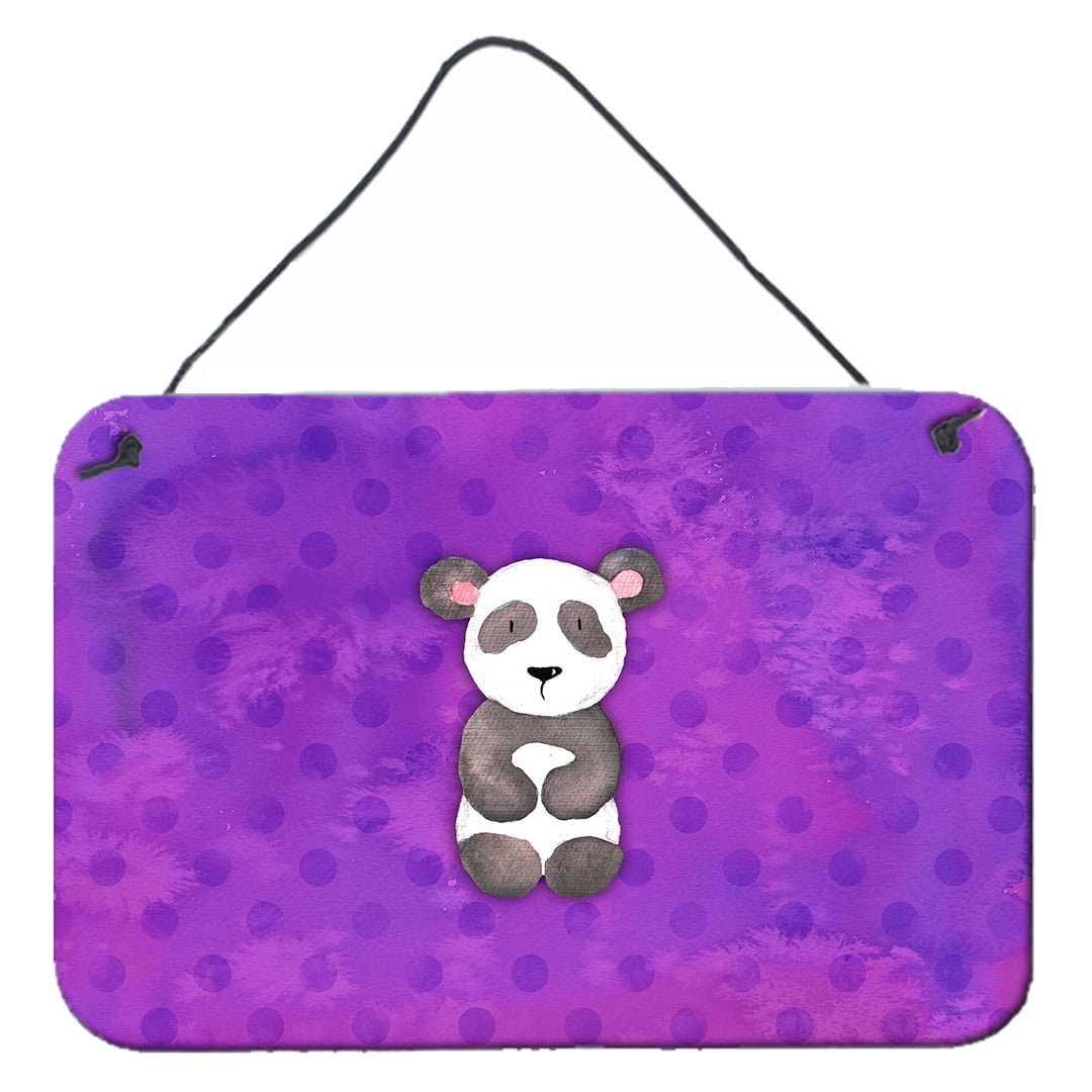 Polkadot Panda Bear Watercolor Wall or Door Hanging Prints
