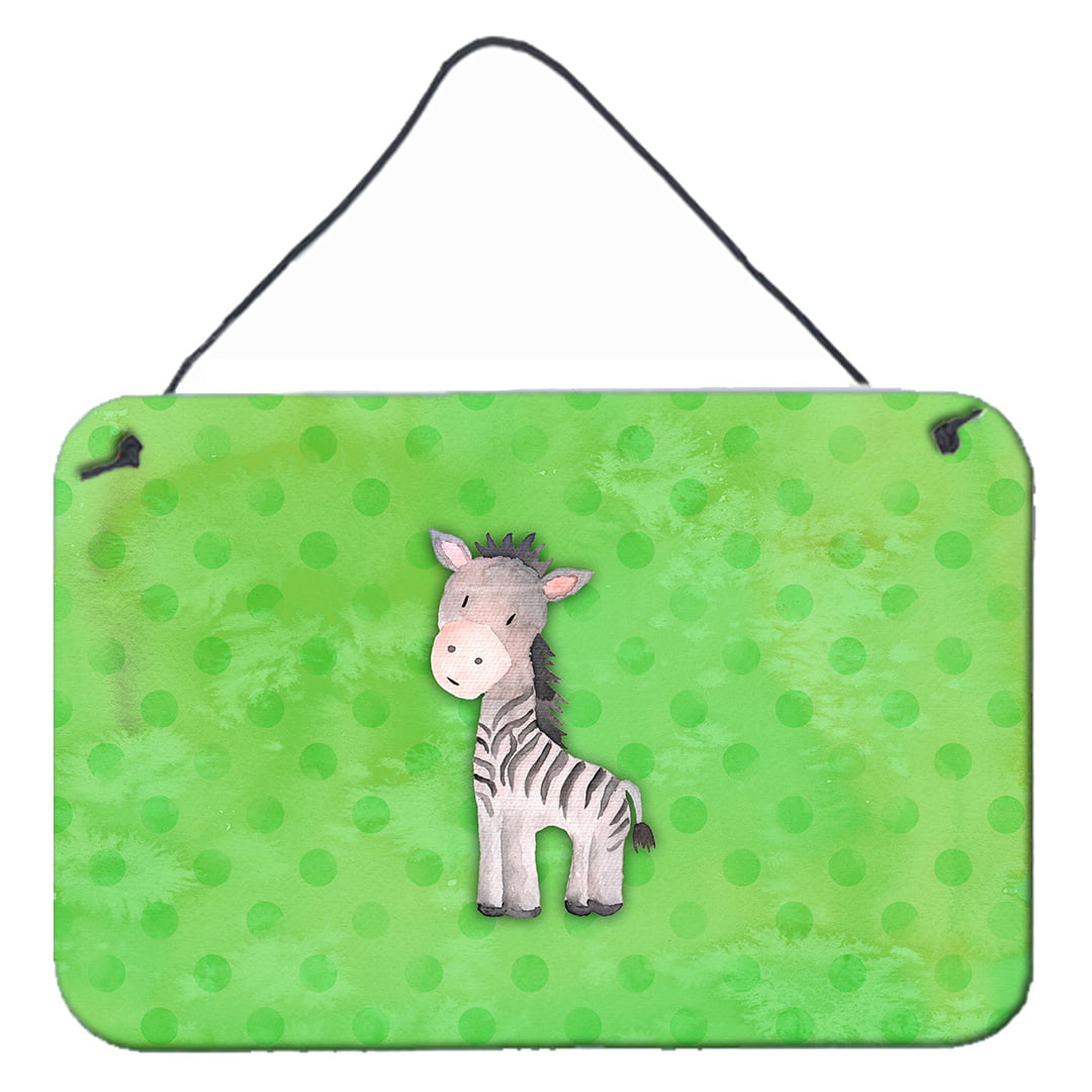 Polkadot Zebra Watercolor Wall or Door Hanging Prints