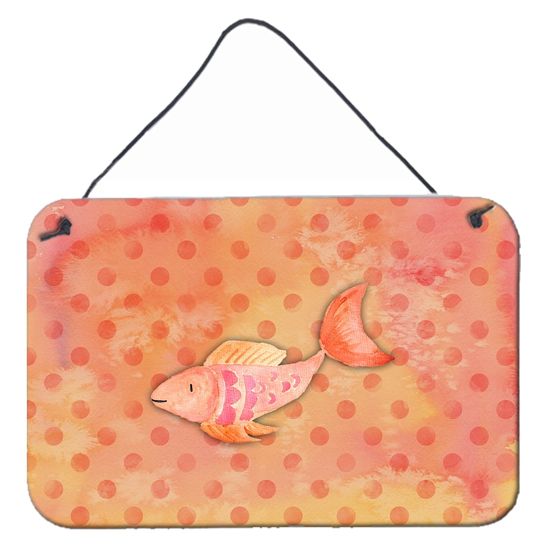 Orange Fish Watercolor Wall or Door Hanging Prints