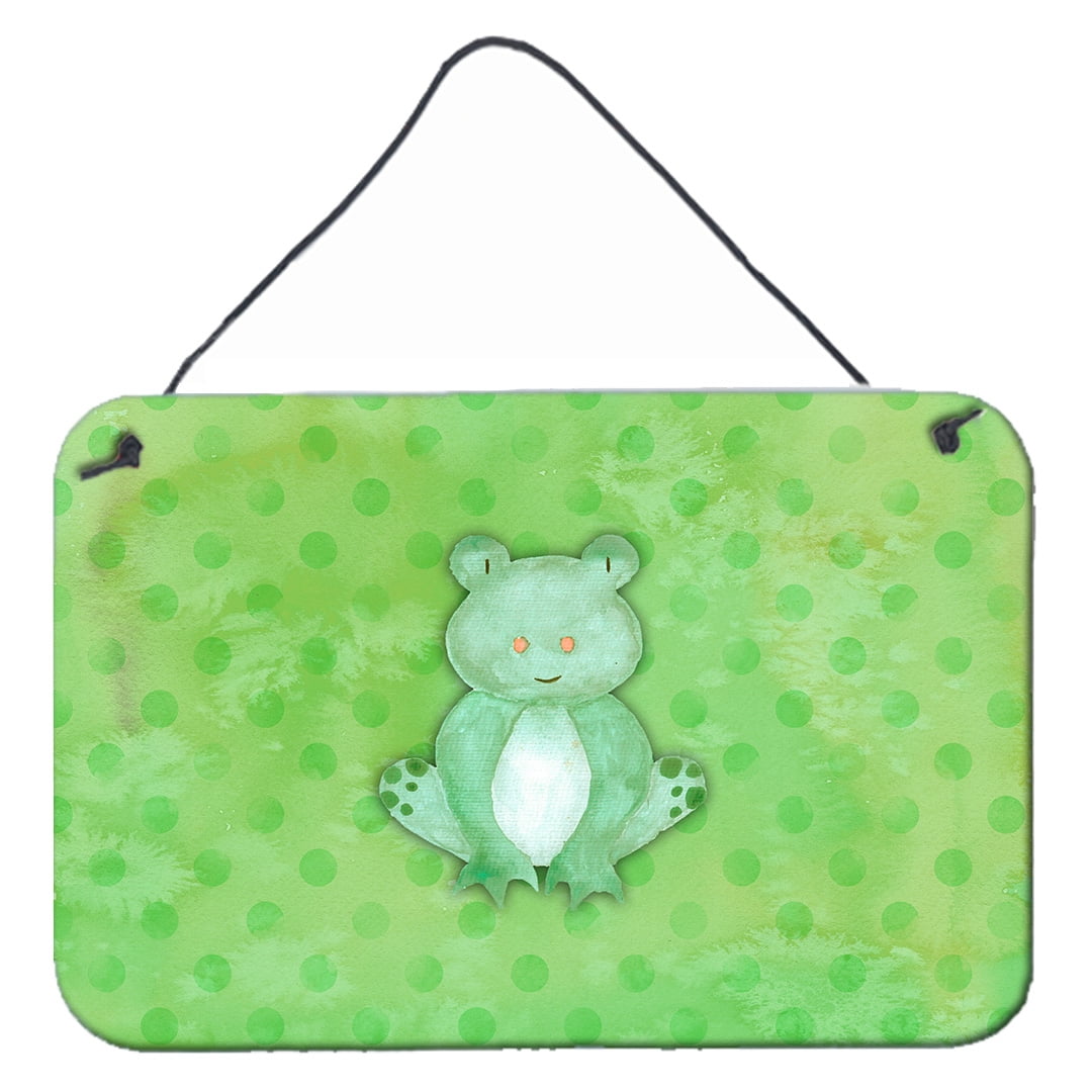 Polkadot Frog Watercolor Wall or Door Hanging Prints